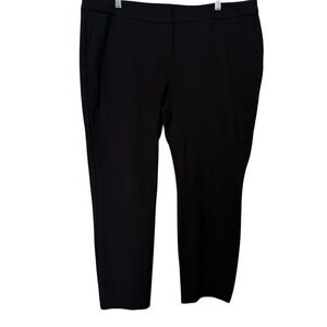 Boden Black Hampshire Ponte Stretch Slim Leg Ankle Trouser Pants Plus 20 / 22